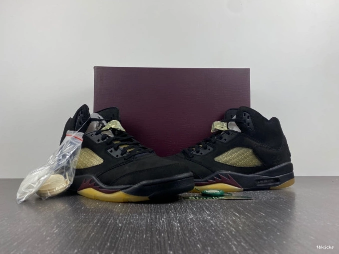 Rep TBK Black 5 Jordan Maniere A x FD1330-001 Ma Air 0709